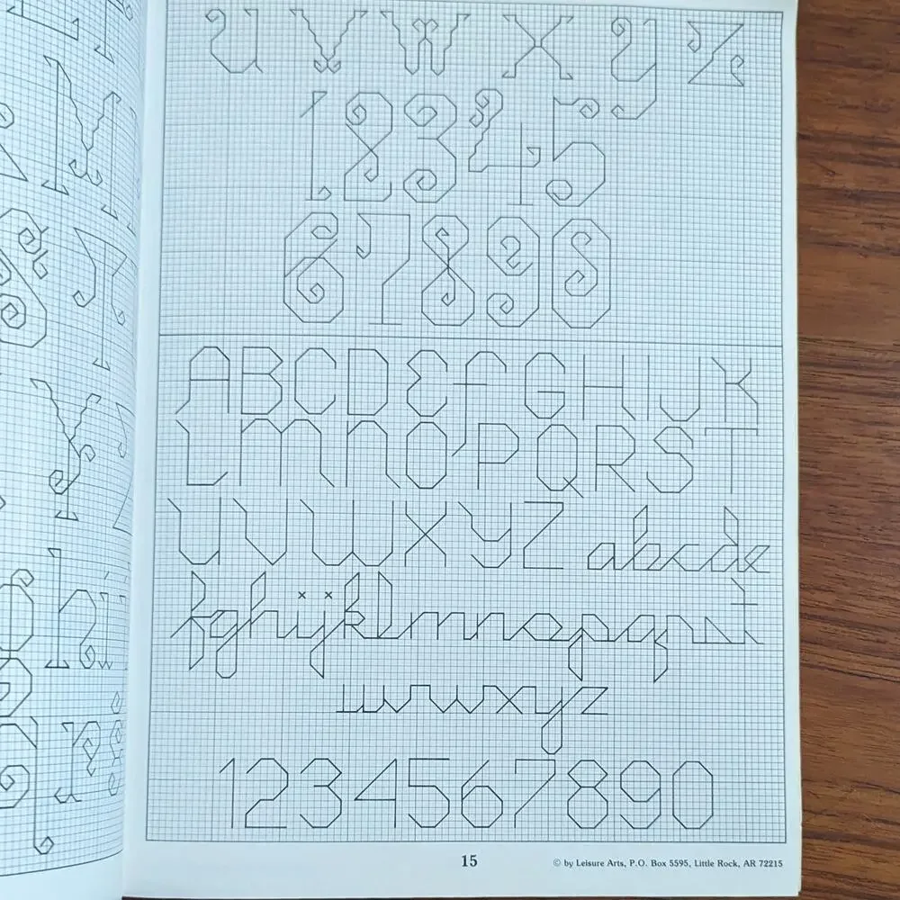 Alphabet Album Cross Stitch Pattern Book 1979
